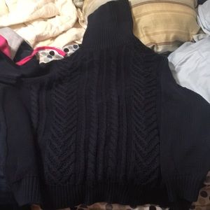 Navy turtleneck sweater